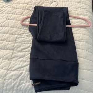 Brushed suede Midnight Navy slacks wear casual /sweaters or with long  blazer